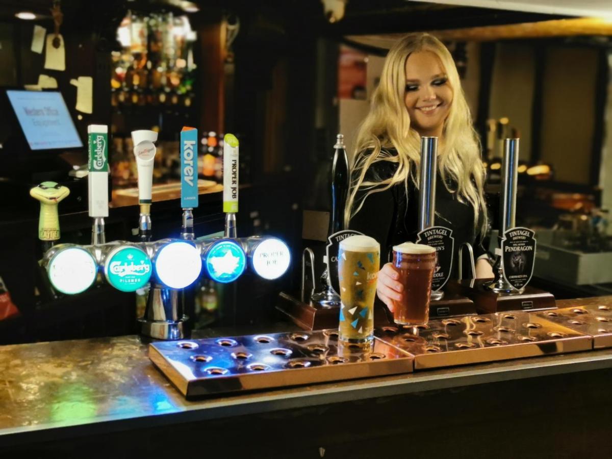 The Cornishman Inn Tintagel Bagian luar foto